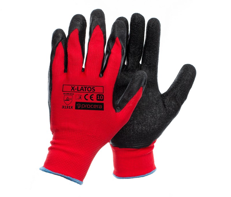 Pracovní rukavice X-LATOS RED velikost 