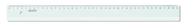 Pravítko 40 cm čiré