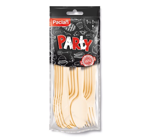 Příbor plastový SADA 6x vidlička+nůž+lžíce