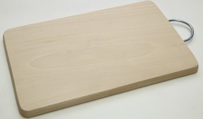 Prkénko kuchyňské 32x18x1,5 cm dřevo s kovový
