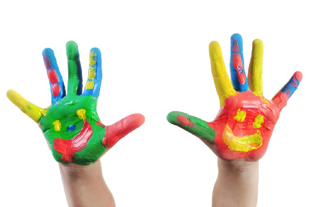 Prstová barva CREALL fingertpaint 250 ml. bílá