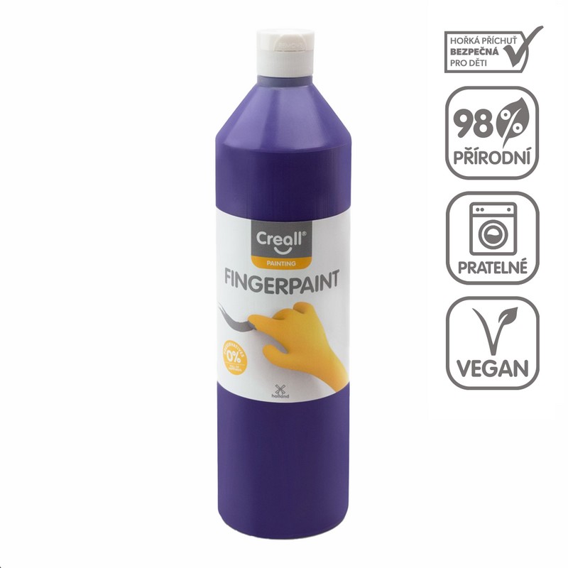 Prstová barva CREALL fingertpaint 750 ml. fialov�