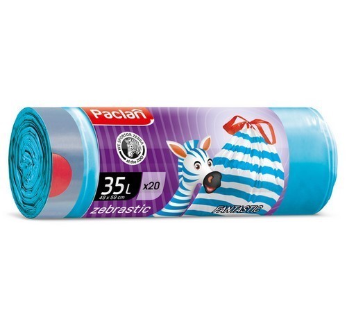 Pytle na odpad HDPE 12µ., 35l. 20ks. se zavazovac