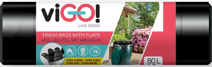 Pytle na odpad LDPE 28µ., 160l. 10 ks. Strong