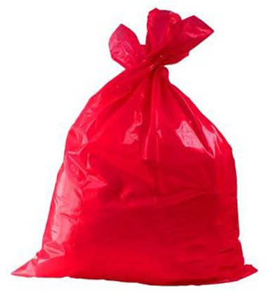 Pytle na odpad LDPE 40µ., 120l. 25 ks. ČERVENÉ