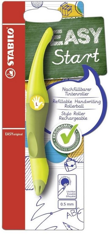 Roller Stabilo EASY-ORIGINAL 0,5 pro leváky limetka/zelená 1ks. Roller Stabilo EASY-ORIGINAL 0,5 pro leváky limetka/zelená 1ks.