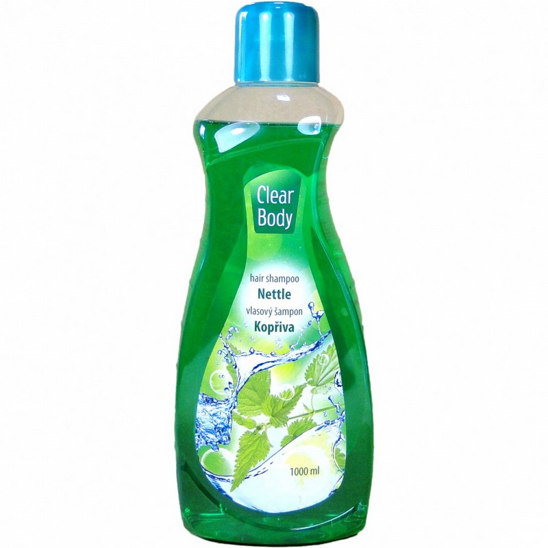 Šampon na vlasy CLEAR BODY NETTLE KOPŘIVA 1 L