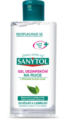 SANYTOL dezinfekční gel na ruce 75ml.