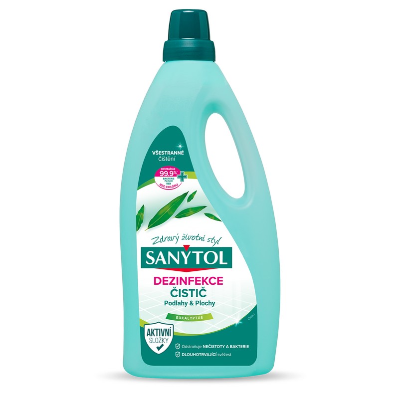 SANYTOL univerzální čistič na podlahy EUKALYPTUS 1000ml.