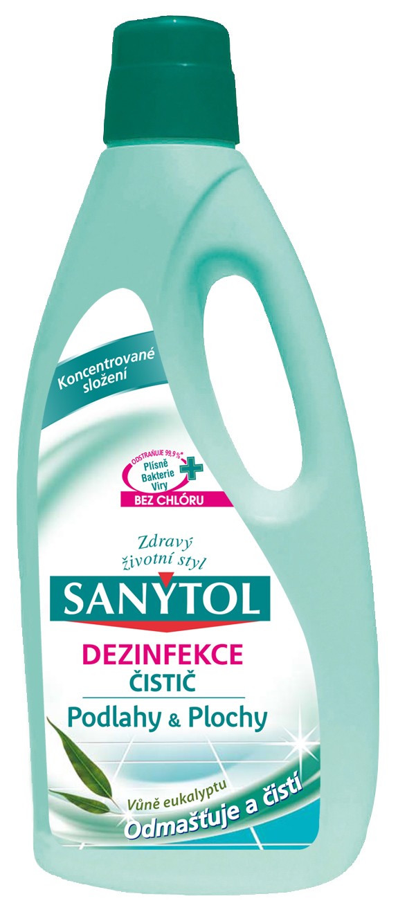 SANYTOL univerzální čistič na podlahy EUKALYPTUS 1000ml.