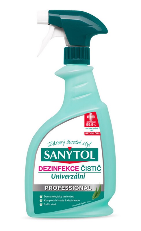 SANYTOL univerzální čistič PROFESSIONAL eukaliptus 750ml.