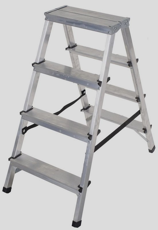 Schůdky oboustranné PROFI Al 2x4 stupně