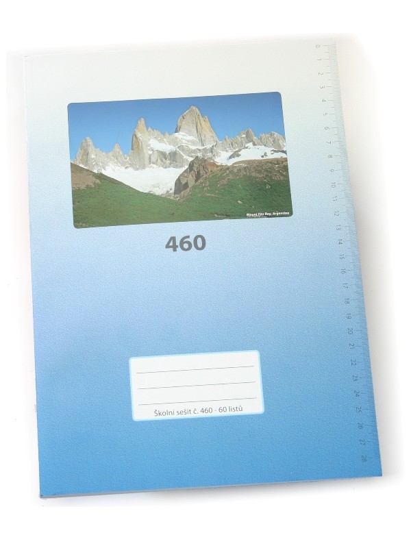 Sešit bezdřevý č.460 - A4 Nelinkovaný 60 listů