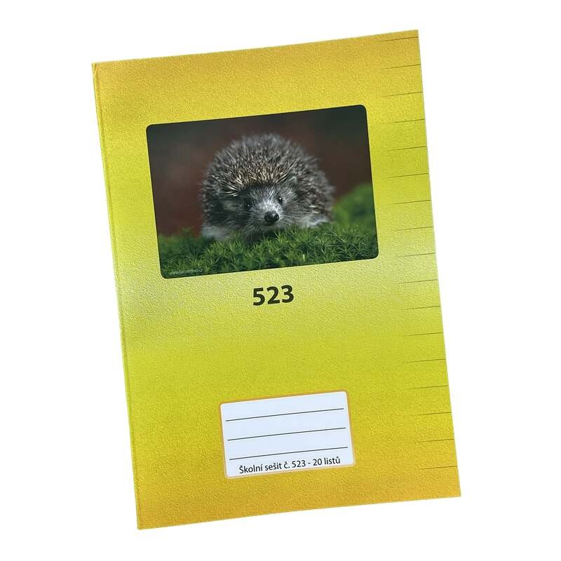 Sešit bezdřevý č.523 - A5 linkovaný, 20 listů