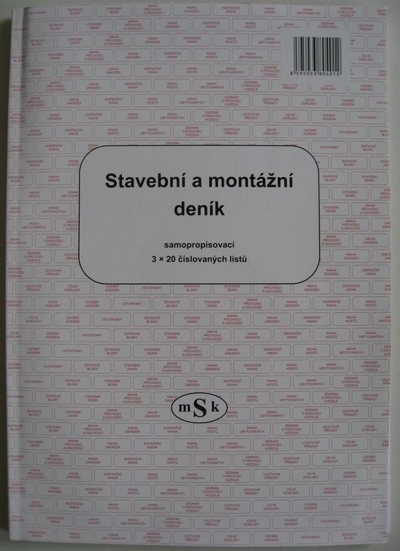 STAVEBNÍ DENÍK A4 - NCR