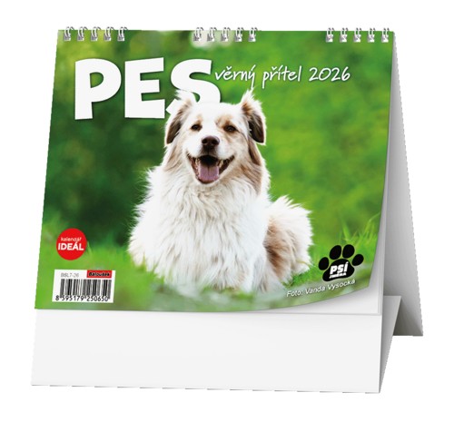 Stolní kalendář týdenní - Pes a fenečka