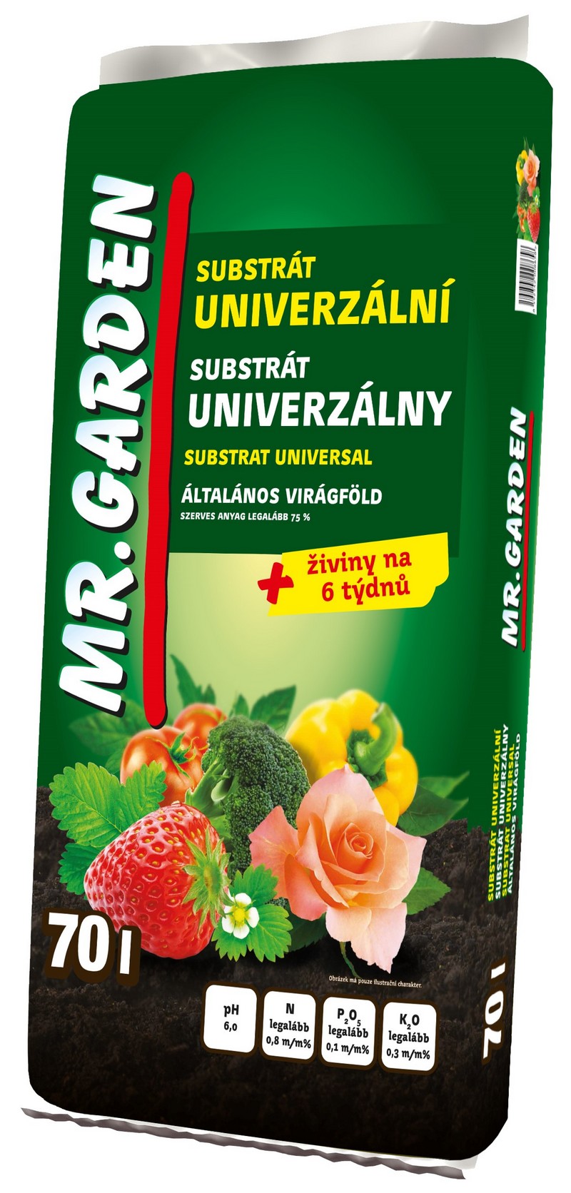 Substrát zahradnický 70l
