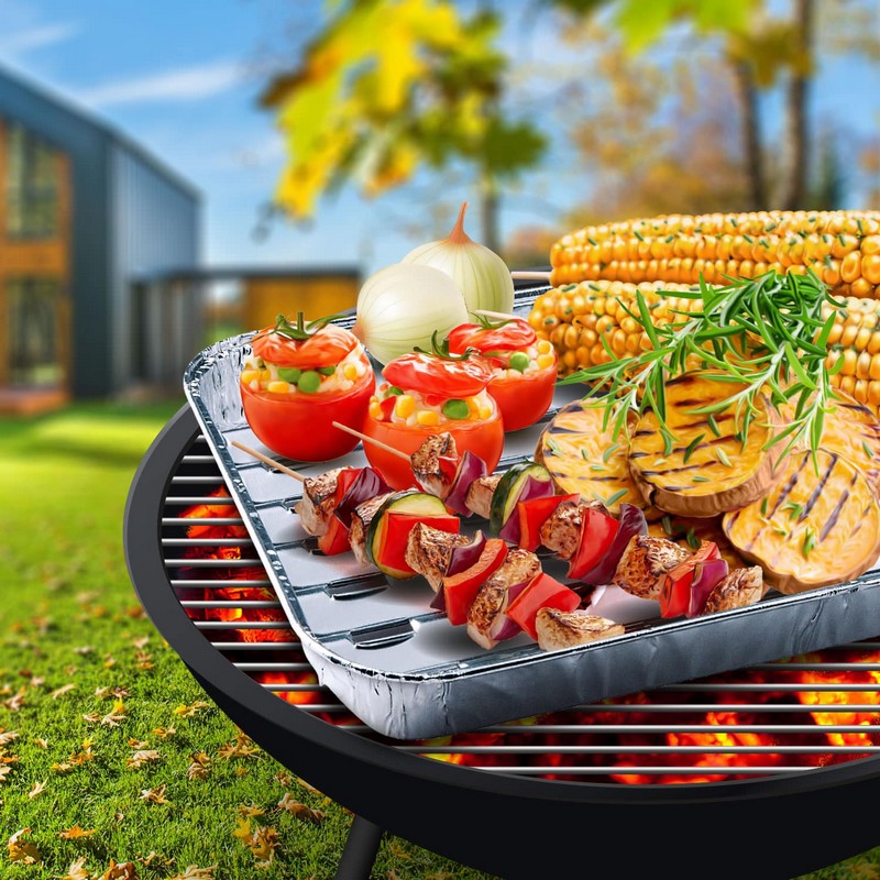 Tácek grilovací BARBECUE Alu, 340x220x23 mm. 5 ks.