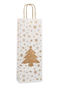 Taška na lahev 15 x 8 x 40cm. VÁNOCE