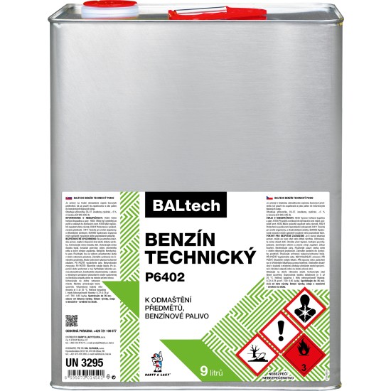 Technický benzín P 6402 plech 9 l.