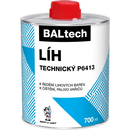 Technický líh P 64413 plech 700ml.