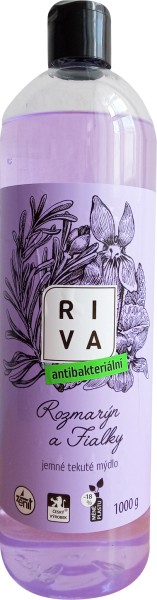 Tekuté mýdlo 1l. ANTIBAKTERIALNÍ, ROZMARYN & FIALKY