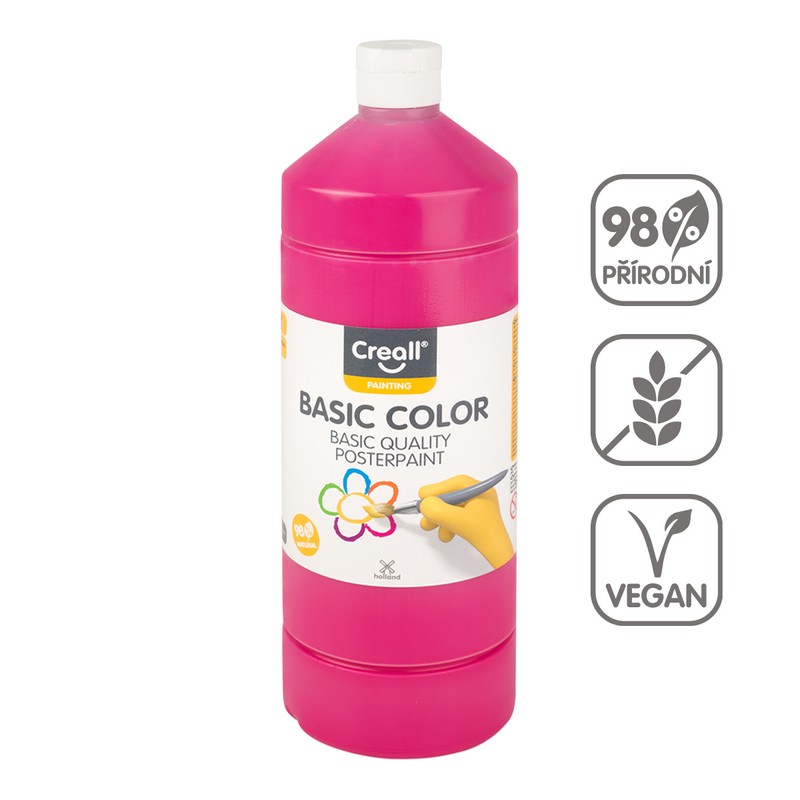 Temperová barva 500ml. ČERVENÁ magenta Temperová barva 500ml. ČERVENÁ magenta