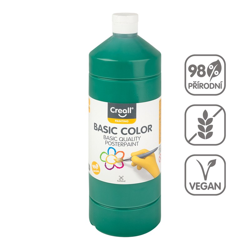 Temperová barva 500ml. ZELENÁ tmavá Temperová barva 500ml. ZELENÁ tmavá