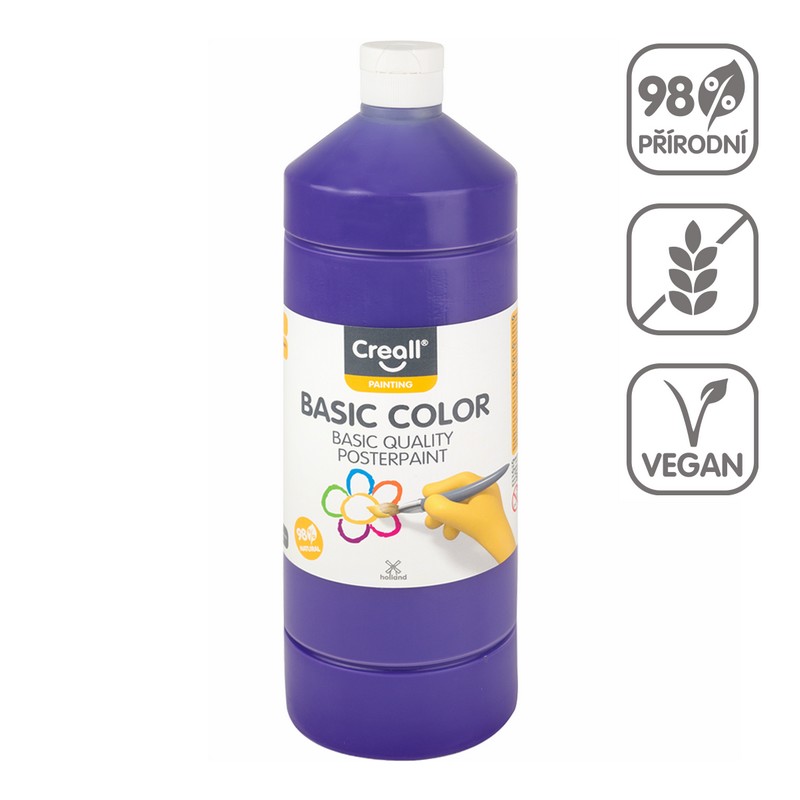 Temperová barva CREALL basic 1000ml. FIALOVÁ