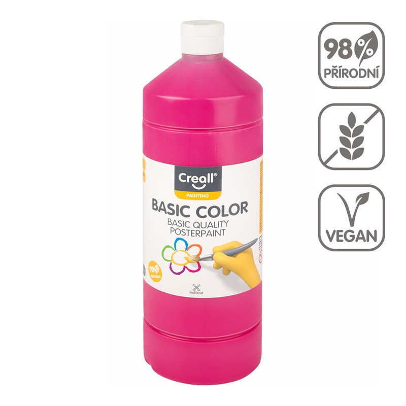 Temperová barva CREALL basic 1000ml. MAGENTA