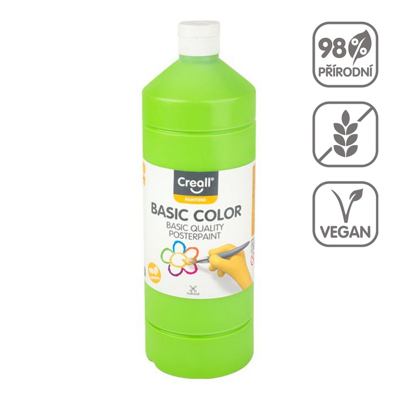 Temperová barva CREALL basic 1000ml. světlá ZEL
