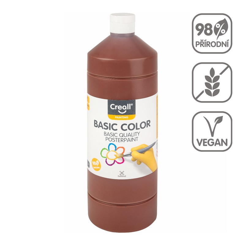 Temperová barva CREALL basic 1000ml. tmavá HNĚD