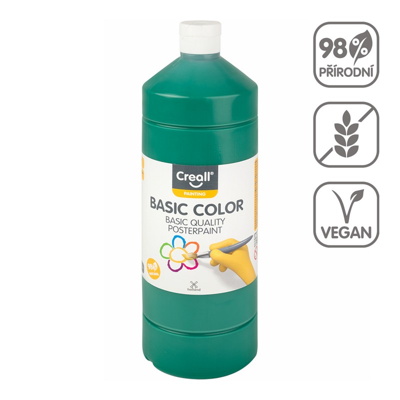 Temperová barva CREALL basic 1000ml. tmavá ZELEN