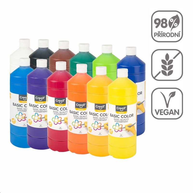 Temperová barva CREALL basic 12 x 1000ml. MIX BAR