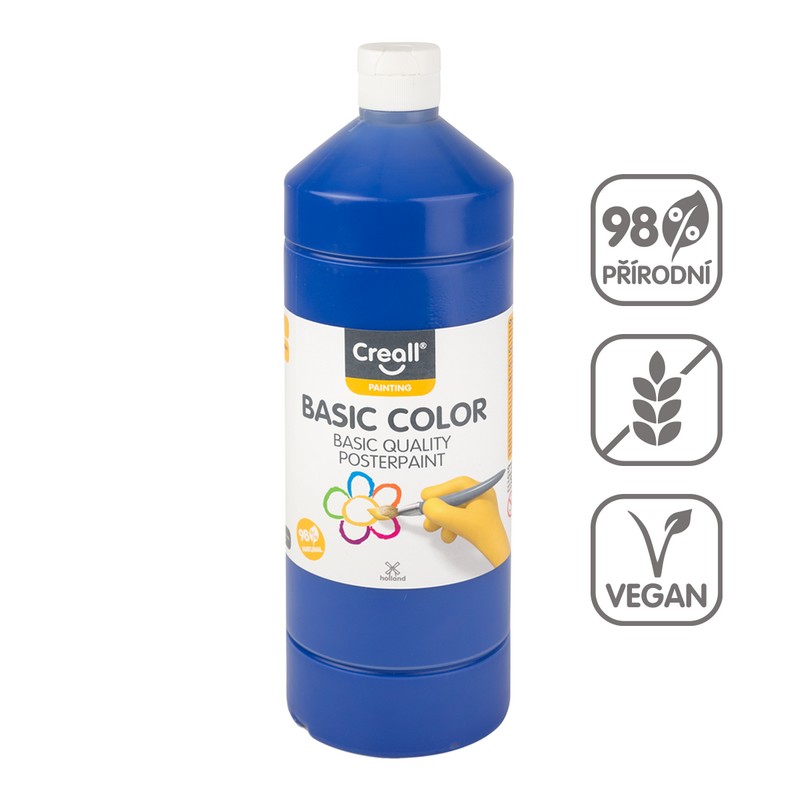 Temperová barva CREALL basic 500ml. tmavá MODRÁ