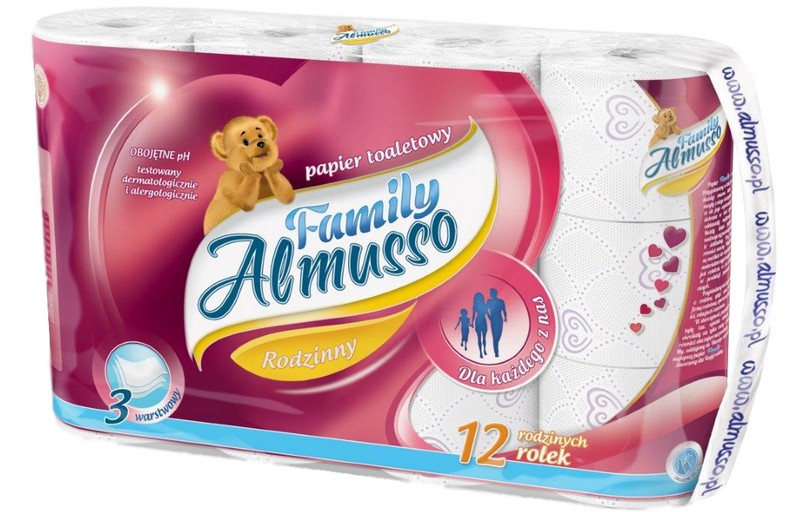 Toaletní papír ALMUSSO FAMILY 3vr. 12 
