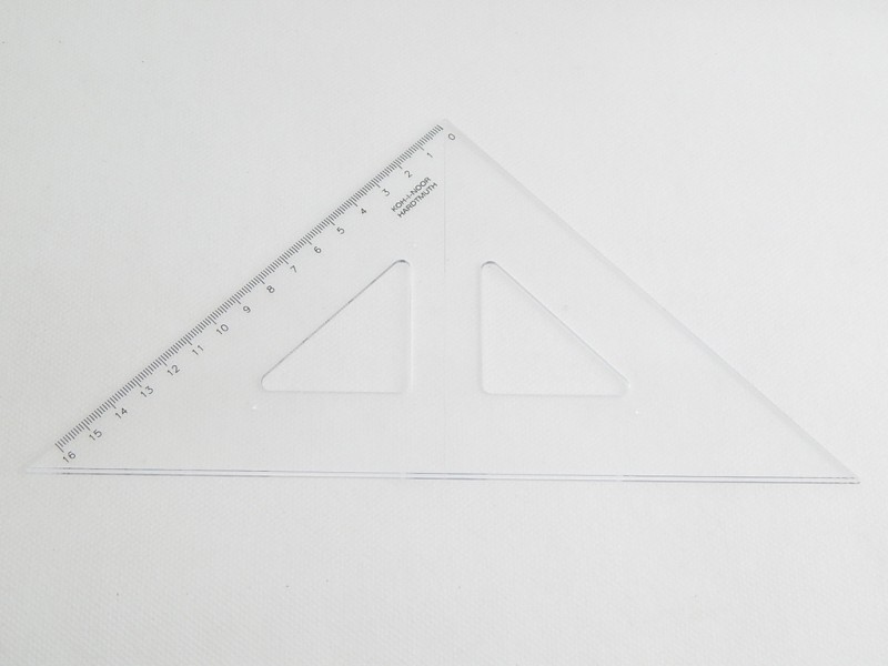 Trojúhelník 45/177 KTR s kolmicí pro LEVÁKY č