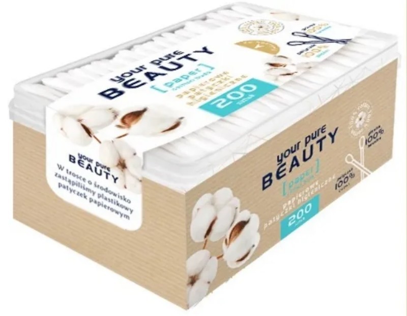 Tyčinky vatové BEAUTY 100% bavlna 200ks. Tyčinky vatové BEAUTY 100% bavlna 200ks.