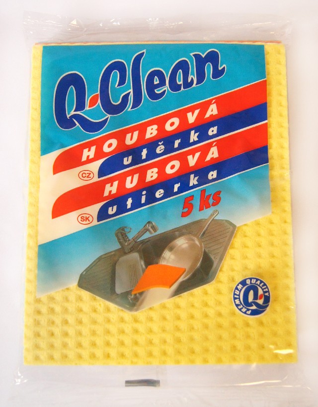 Utěrka houbová Q-Clean 5ks.