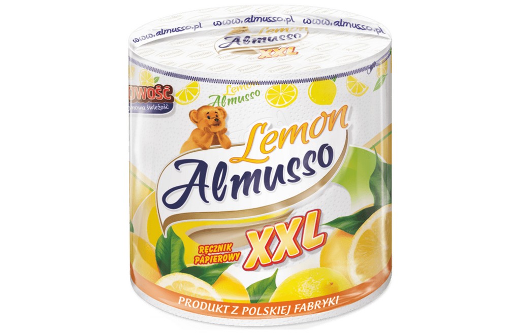 Utěrka papírová na roly ALMUSSO LEMON XXL 3 vr.