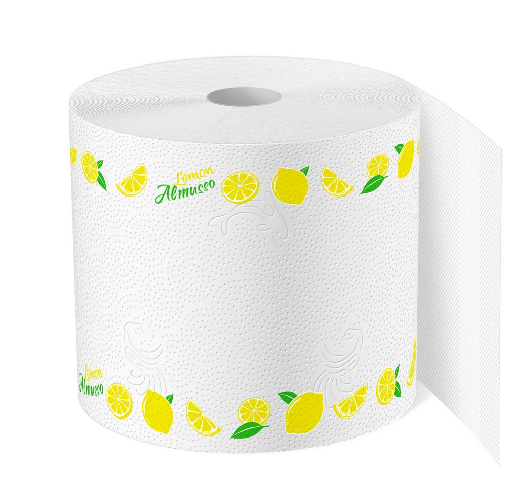 Utěrka papírová na roly ALMUSSO LEMON XXL 3 vr. 100% Celulóza