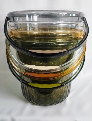 Vědro plast transparentní 14l.