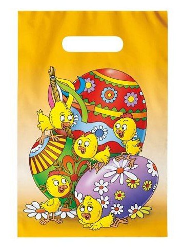 Velikonoční taška VAJÍČKO 20x30x8cm 1ks.