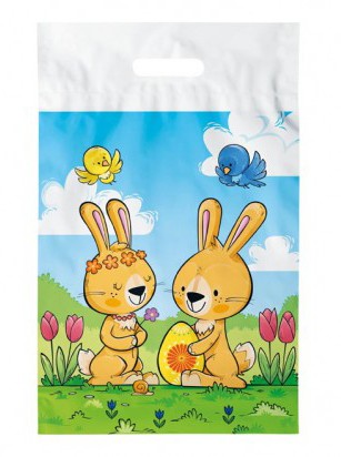 Velikonoční taška ZAJEČICE 20x30x8cm 1ks.