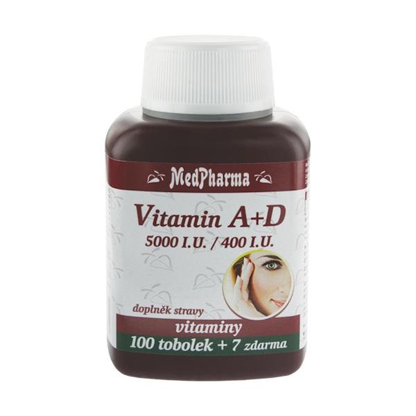 Vitamin A + D (5000 I.U./400 I.U.), 100+7 tobolek ZDARMA