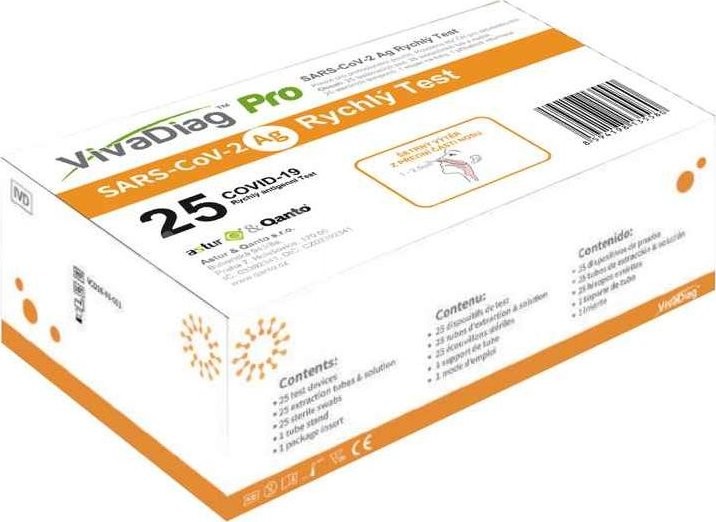 VivaChek Biotech Hangzhou ViVaDiag Pro SARS-CoV-2 Ag Rapid Test 25 ks