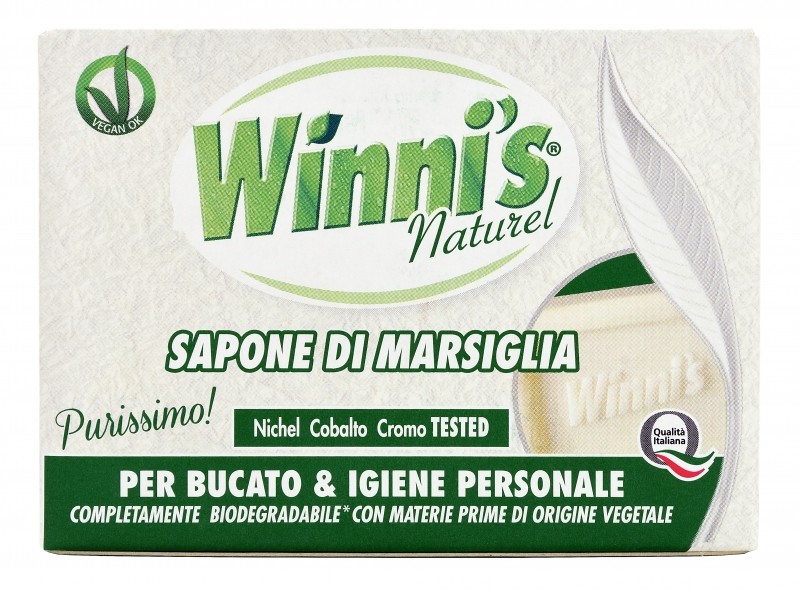 Winni´s Marseillské mýdlo se silicemi z citronely 250g.