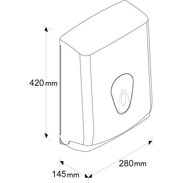 Zásobník na ručníky skládané ZZ MERIDA TOP - MAXI 500 ručníků