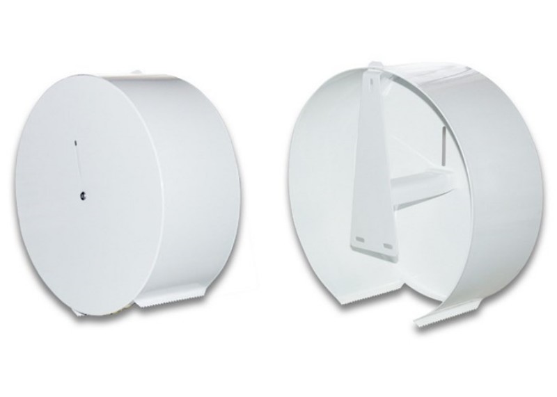 Zásobník na toaletní papír JUMBO, do 300mm. pechový bílí 