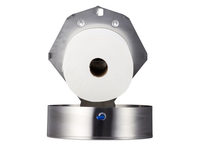 Zásobník na toaletní papír MEGA, nerez mat, 28 cm